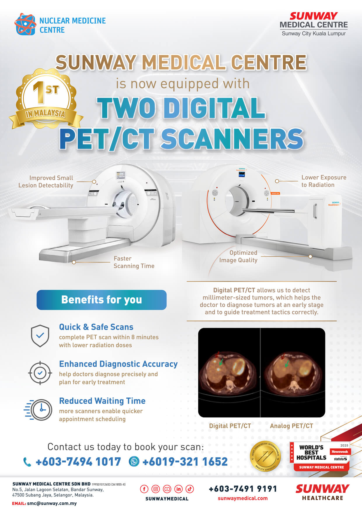 Dual Digital PET/CT Scanners for Advanced Cancer Detection
